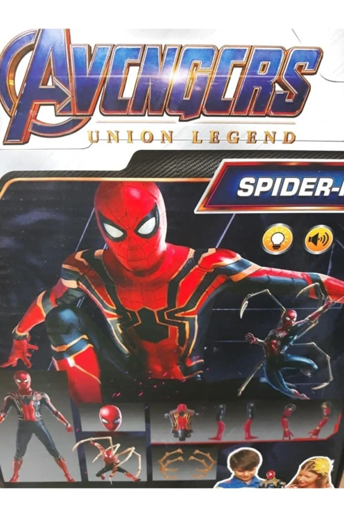 Spiderman Örümcek Adam 25 Cm Figür Işıklı Sesli